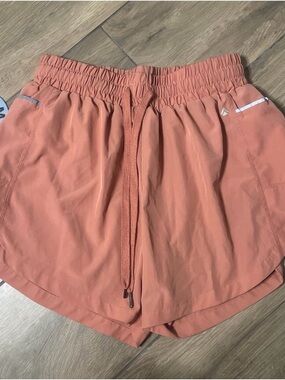 Dusty pink running shorts